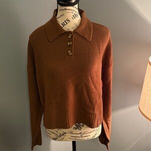 Bluenotes Rust Women's Cowl Neck Sweater